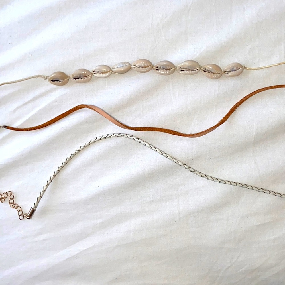 Set of 3-beach necklaces, chokers!!